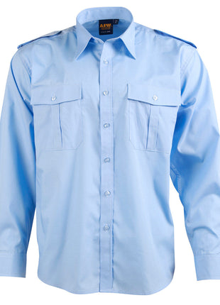 Unisex Epaulette Shirt Long Sleeve (WS-BS06L)