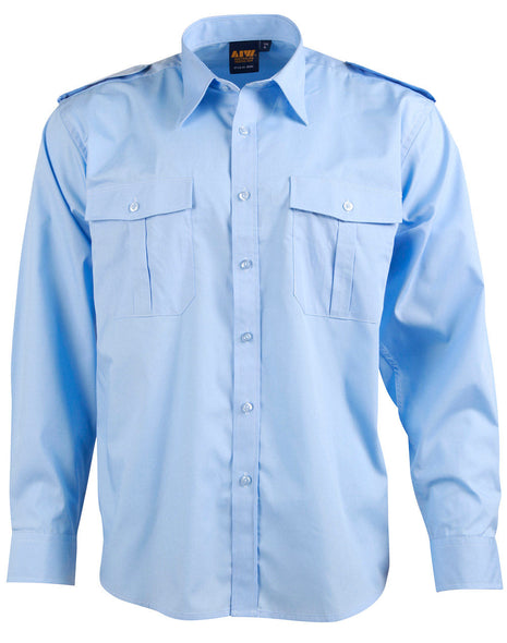 Unisex Epaulette Shirt Long Sleeve (WS-BS06L)