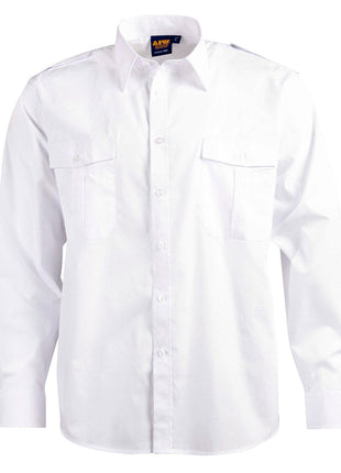 Unisex Epaulette Shirt Long Sleeve (WS-BS06L)