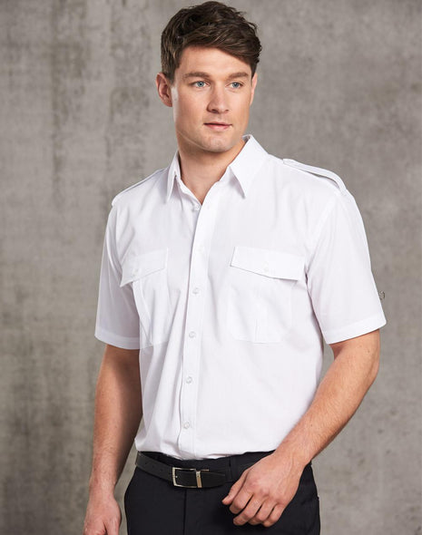 Unisex Epaulette Shirt Short Sleeve (WS-BS06S)