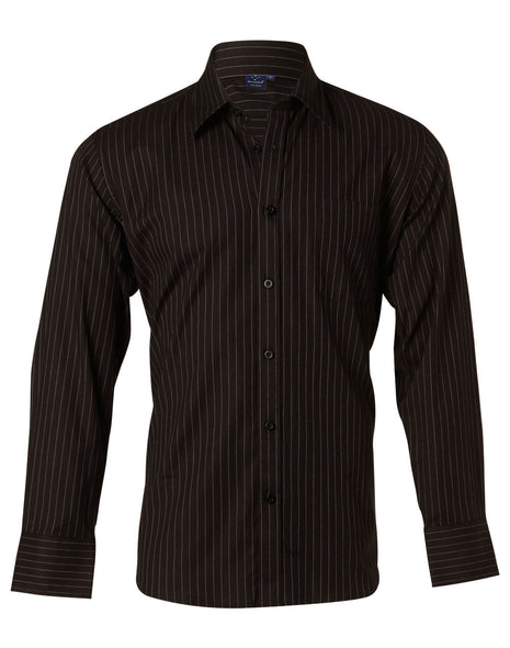 Mens Long Sleeve Stripe Shirt (WS-BS17)