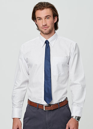 Mens Long Sleeve Stripe Shirt (WS-BS17)
