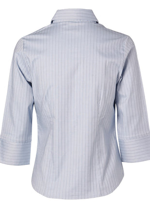 Womens 3/4 Sleeve Stretch Stripe Shirt (WS-BS18)
