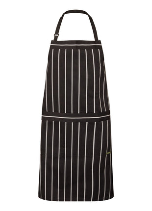 Full Bib Cafe Stripe Apron with Pocket (NC-CA030)