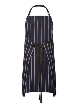 Full Bib Cafe Stripe Apron with Pocket (NC-CA030)