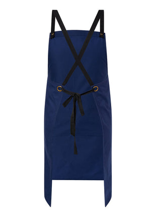 Full Bib Bistro Cross Back Apron with Pockets (NC-CA031)