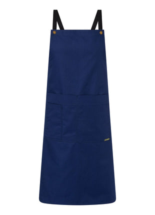 Full Bib Bistro Cross Back Apron with Pockets (NC-CA031)