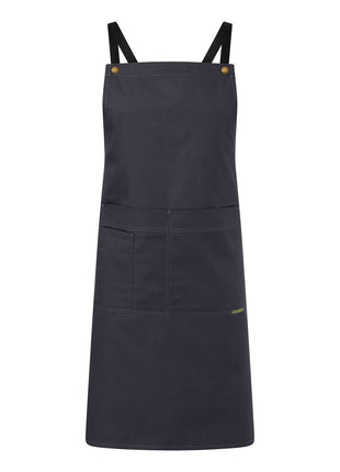 Full Bib Bistro Cross Back Apron with Pockets (NC-CA031)