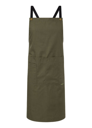 Full Bib Bistro Cross Back Apron with Pockets (NC-CA031)