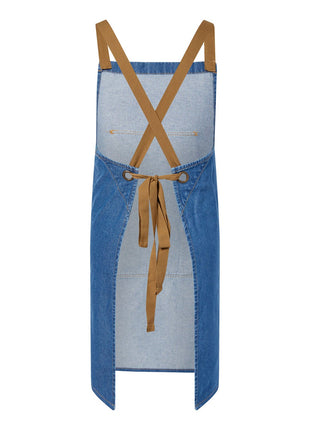 Bib Denim Apron with Pouch Pocket (NC-CA033)