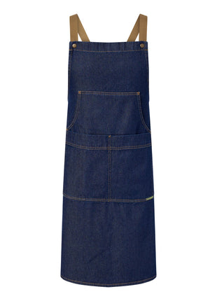 Bib Denim Apron with Pouch Pocket (NC-CA033)