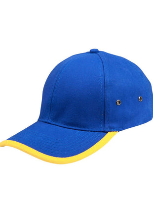 Heavy Brushed Cotton Peak & Back Trimp Cap (WS-CH17)