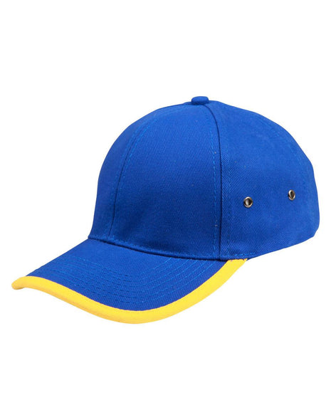 Heavy Brushed Cotton Peak & Back Trimp Cap (WS-CH17)
