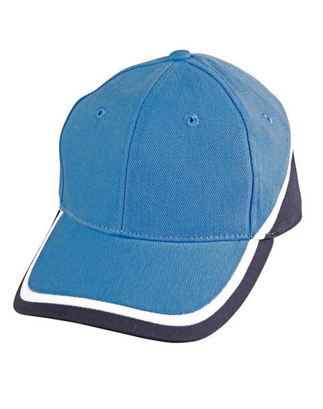 Tri-Color Sue Heavy Brushed Cotton Cap (WS-CH38)