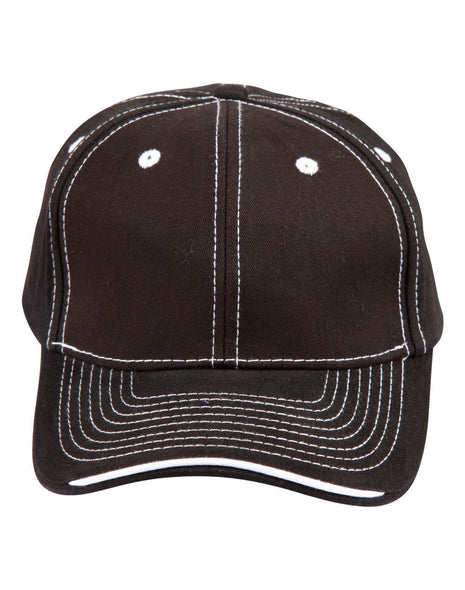 Premium Cotton Twill Contrast Trim Cap (WS-CH65)