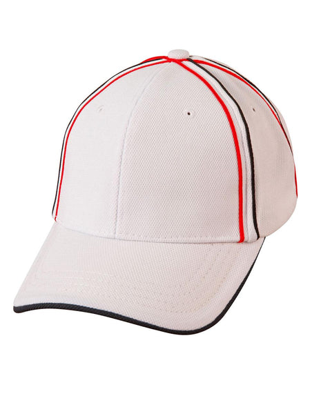 Tri-Color Pique Mesh Structured Cap (WS-CH76)