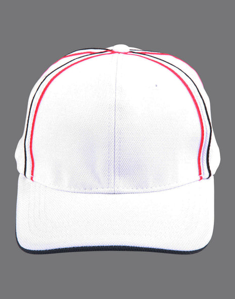 Tri-Color Pique Mesh Structured Cap (WS-CH76)