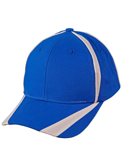 Brushed Cotton Twill Baseball Cap "X" Contrast (WS-CH81)