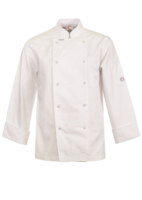 Lightweight Long Sleeve Executive Chefs Jacket with Press Studs (NC-CJ051)