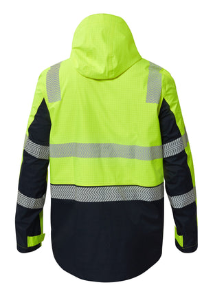 Mens Hi Vis HRC 2 Inherent 3 in 1 Wet Weather Jacket with Reflective Tape (NC-FJV032)