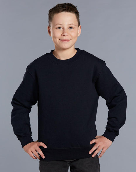 Kids Crew Neck Fleecy Sweater (WS-FL01K)