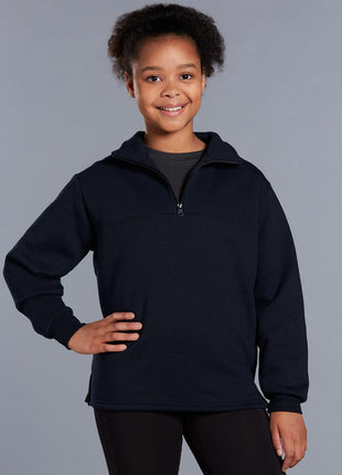 Kids 1/2 Zip Collar Fleecy Sweat (WS-FL02K)