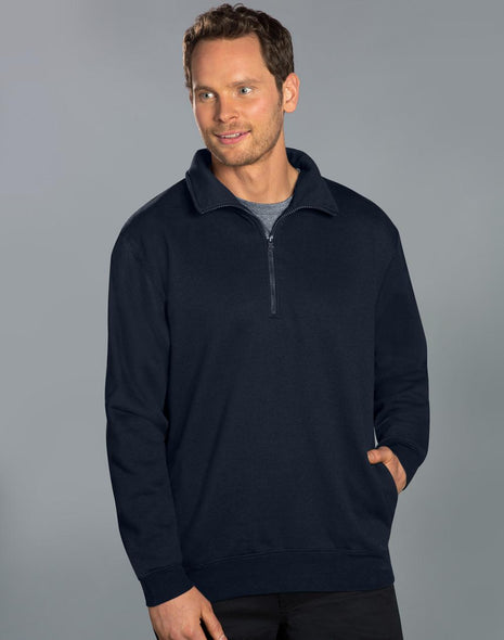 1/2 Zip Collar Fleecy Sweat (WS-FL02)