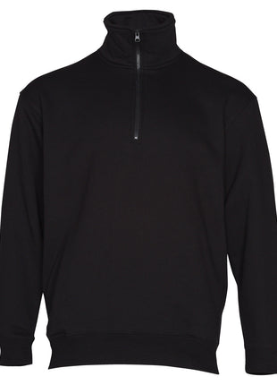 1/2 Zip Collar Fleecy Sweat (WS-FL02)