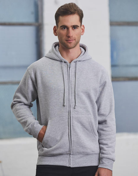 Mens Full-Zip Fleecy Hoodie (WS-FL03)