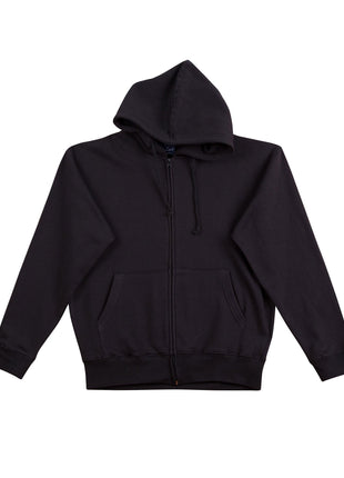 Mens Full-Zip Fleecy Hoodie (WS-FL03)