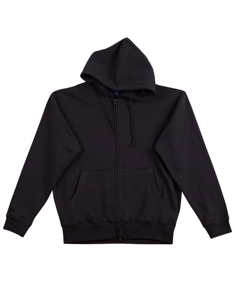 Mens Full-Zip Fleecy Hoodie (WS-FL03)