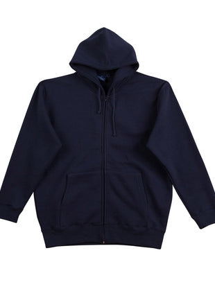 Mens Full-Zip Fleecy Hoodie (WS-FL03)