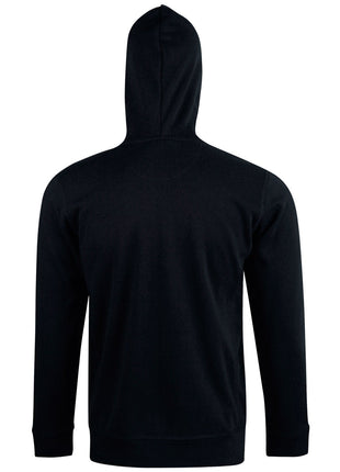 Mens Full Zip Contrast Fleece Hoodie (WS-FL17)