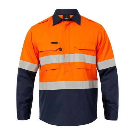 Mens Hi Vis HRC 2 Inherent Shirt with Gusset Sleeves and Reflective Tape (NC-FSV015A)