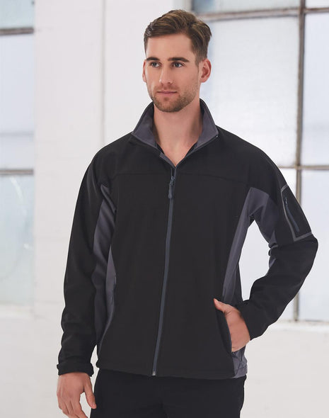 Mens Contrast Softshell Jacket (WS-JK31)