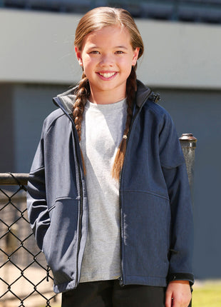 Kids Softshell Full Zip Hoodie (WS-JK33K)