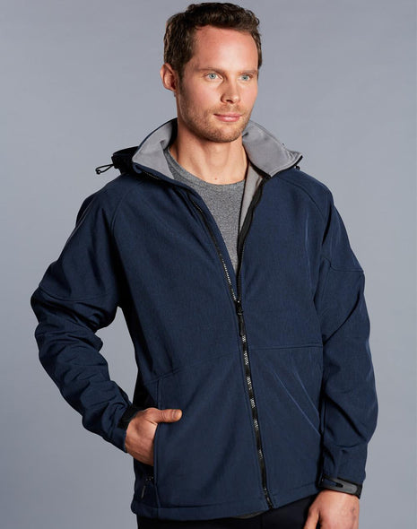 Mens Softshell Full Zip Hoodie (WS-JK33)