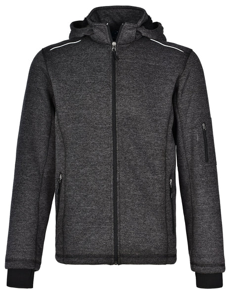 Mens Heather Bonded Fleece Jacket (WS-JK41)