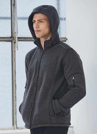 Mens Heather Bonded Fleece Jacket (WS-JK41)