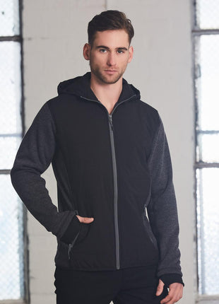 Mens Heather Sleeve / Quilted Body Jacket (WS-JK43)
