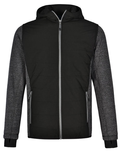 Mens Heather Sleeve / Quilted Body Jacket (WS-JK43)