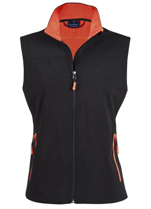 Womens Softshell Contrast Vest (WS-JK46)