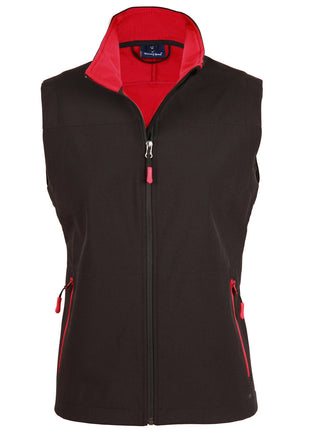 Womens Softshell Contrast Vest (WS-JK46)