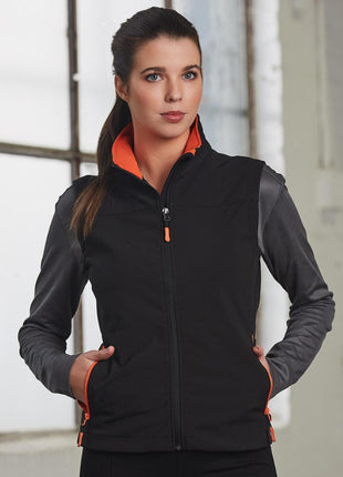 Womens Softshell Contrast Vest (WS-JK46)