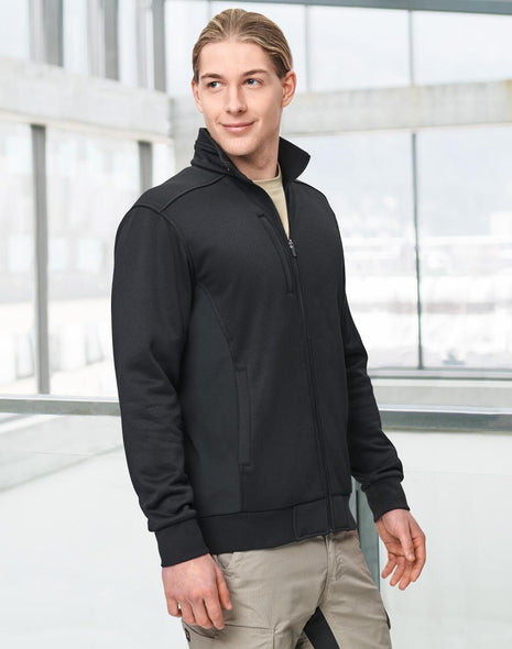 Mens Jacquard Fleece Jacket (WS-JK57)
