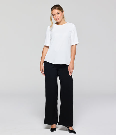 Laine Womens Royal Twill Wide Leg Pant Petite (GW-2109WP)