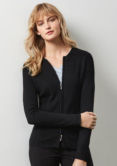 Ladies 2-Way Zip Cardigan (BZ-LC3505)