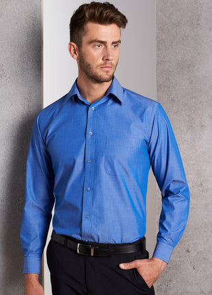 Mens Nano Tech Long Sleeve Shirt (WS-M7002)