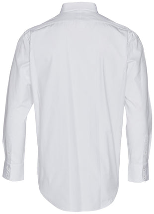 Mens CVC Oxford Long Sleeve Shirt (WS-M7040L)