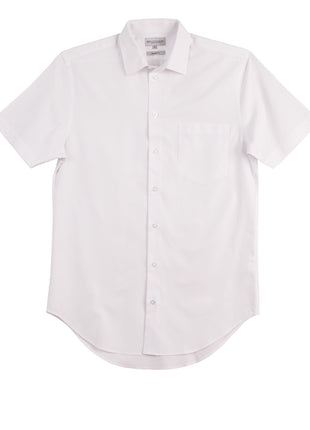 Mens CVC Oxford Short Sleeve Shirt (WS-M7040S)